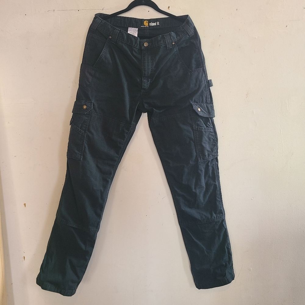 Carhartt Black Ripstop Cargo Pants 34W 36L